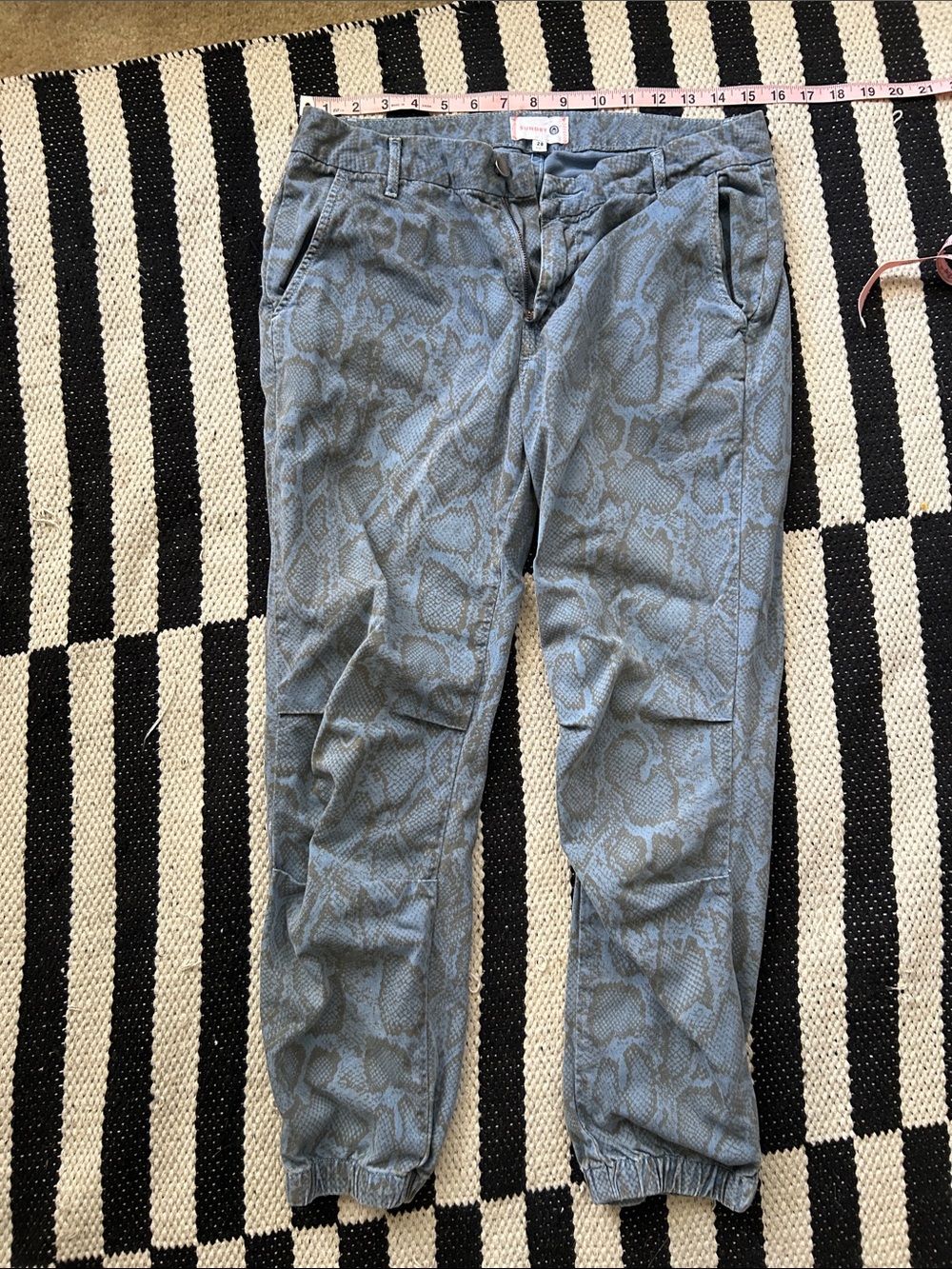 Sundry cotton snake pants